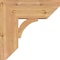 Ekena Millwork Thorton Slat Smooth Bracket w/ Offset Brace, Western Red Cedar, 7 1/2"W x 18"D x 18"H BKT0806X18X18THR06SWR - alternate 4